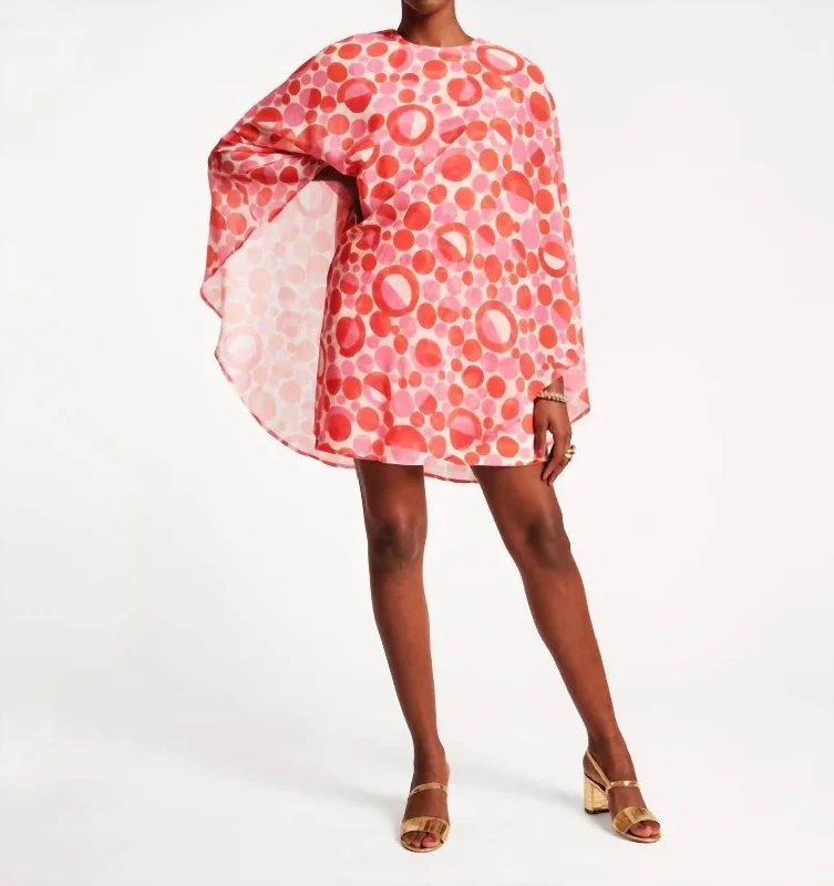 Instant Savings Await!Bree Mini Dress In Pink Prosecco Print