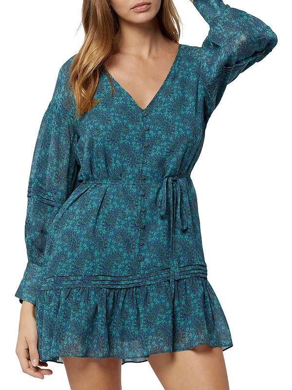 Sale Alert – Get Ready to Shop!Bree Womens Silk Floral Mini Dress