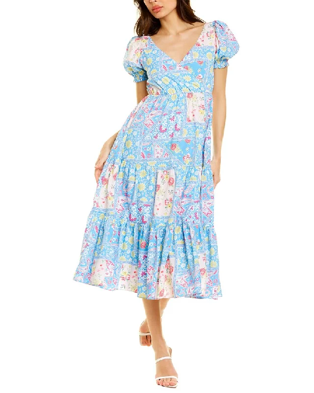Time to Snag a Bargain!Celina Moon Short Sleeve Midi Dress