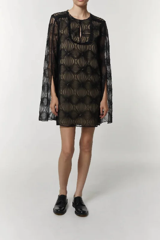 Your Exclusive Offer Awaits!Dahlia Sequin Mesh Mini Dress In Black Sequin