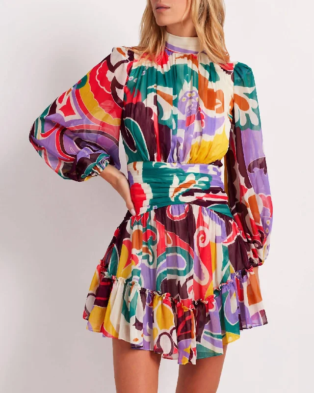 Unlock Huge Savings Now!Daydreamer Mini Dress In Multi