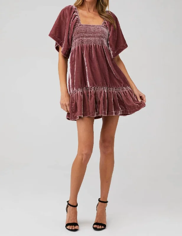 New Discounts Just Dropped!Easy To Love Mini Dress In Dried Currant