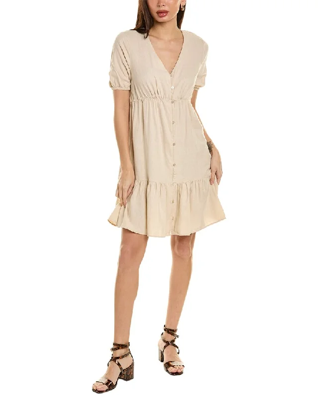 Get It Before It’s Gone!Ellen Tracy Linen-Blend Mini Dress