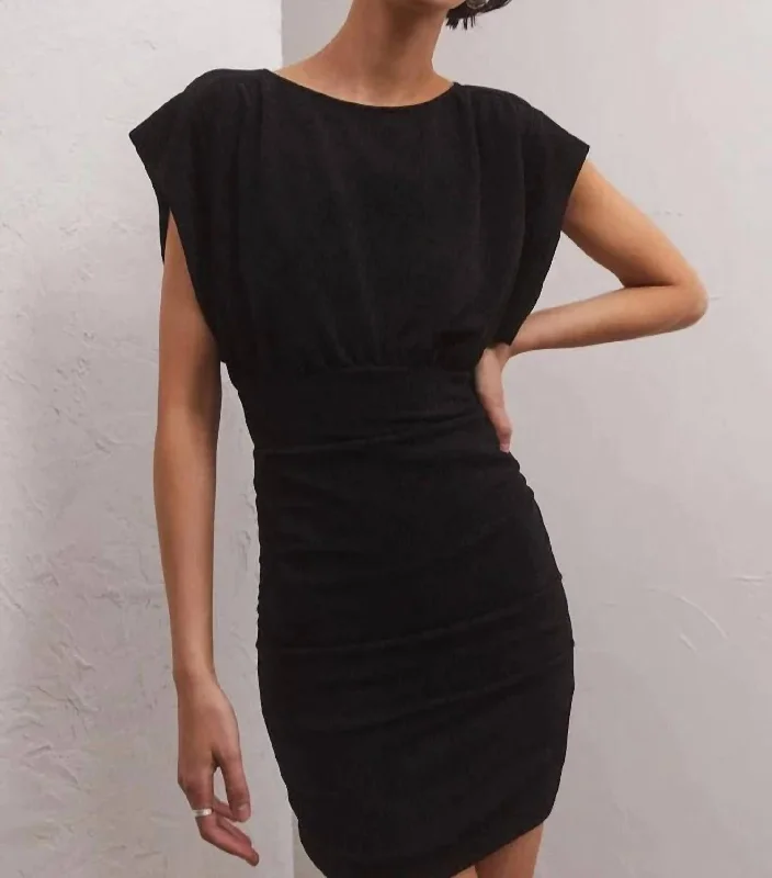 Amazing Prices You Can’t Resist!Fantine Sparkle Mini Dress In Black