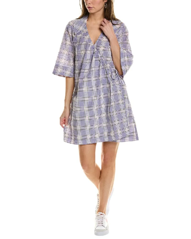 Massive Price Cuts!GANNI Seersucker Mini Dress