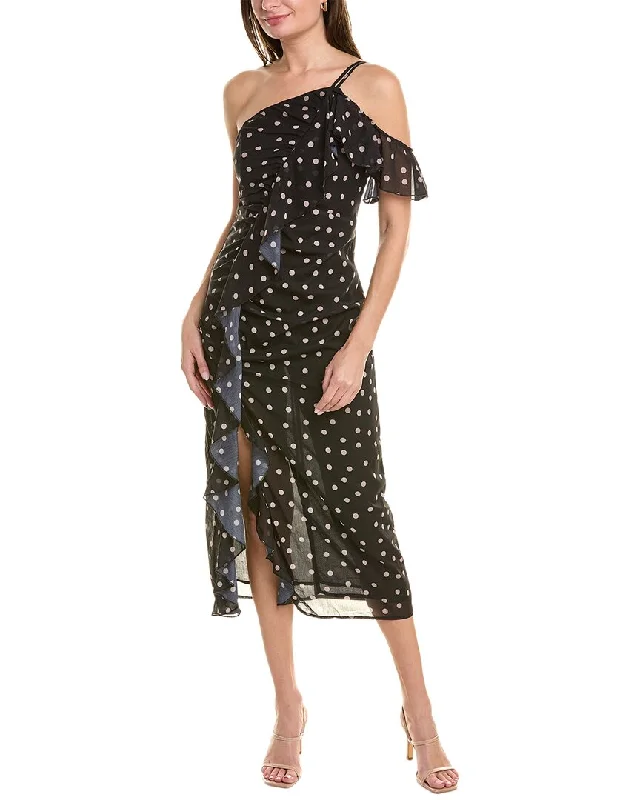 Best Price of the Season!JL Luxe One-Shoulder Midi Dress