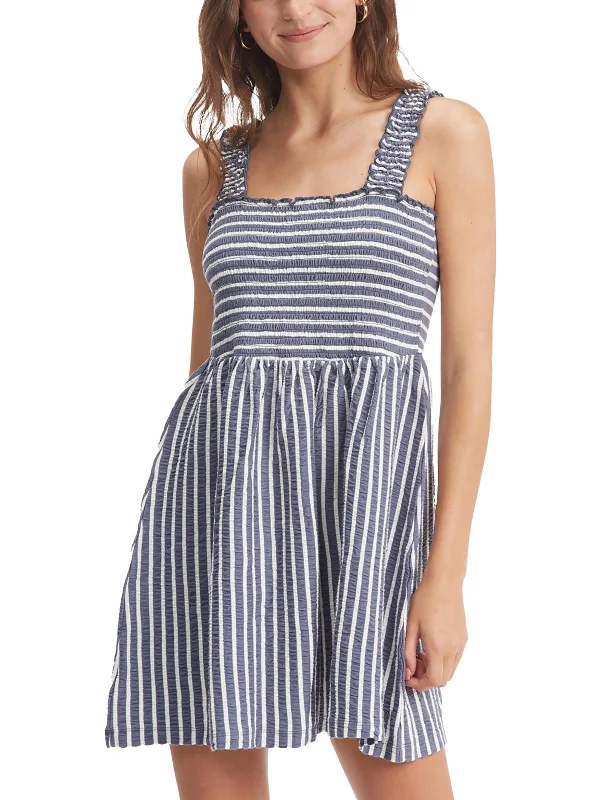 Price Drops You’ll Love!Juniors Womens Smocked Short Mini Dress