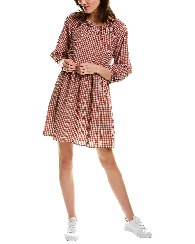 More Discounts, More Joy!Madewell Gingham Seersucker Raglan Midi Dress