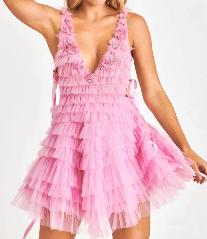 Buy More, Save More!Minya Mini Dress In Millenial Pink