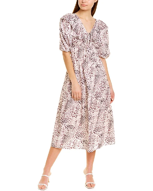 Save More Than Ever!Moonsea Ruffle Midi Dress