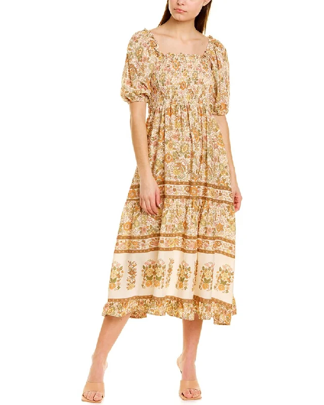 Hottest Discounts of the Year!Moonsea Smocked Midi Dress