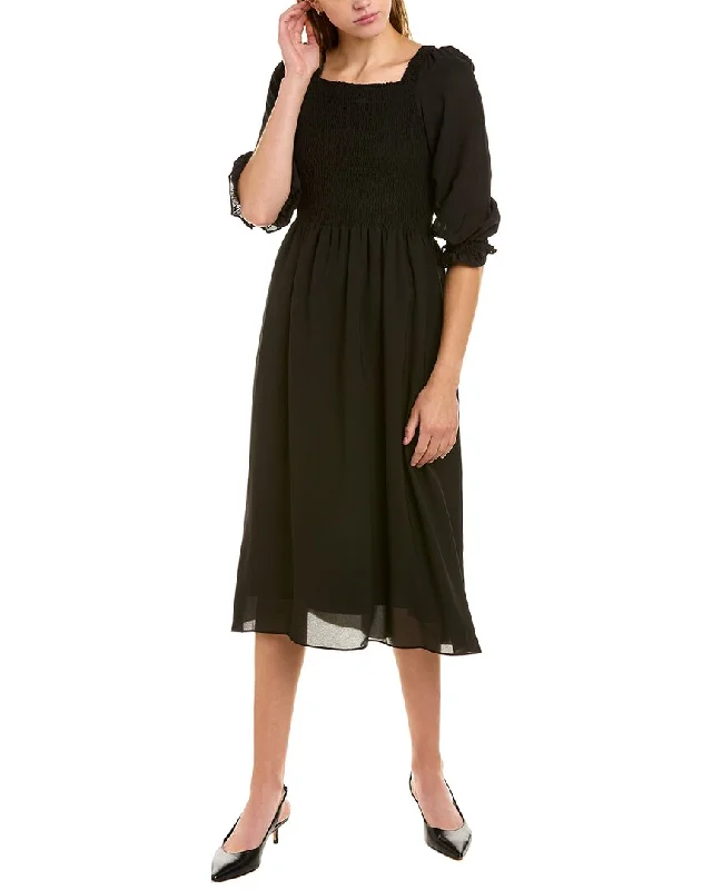 Save More with Every Purchase!Nanette by Nanette Lepore Smocked Midi Dress