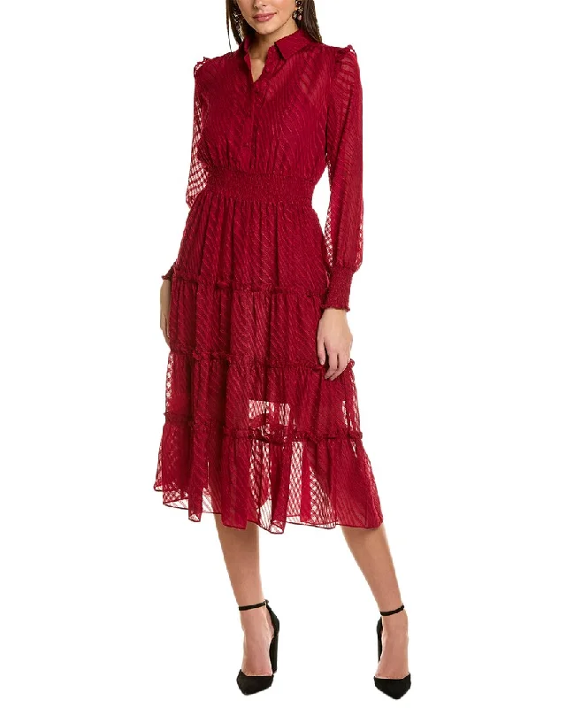 Limited-Time Price Drop!Nanette Nanette Lepore Camilla Dobby Midi Dress