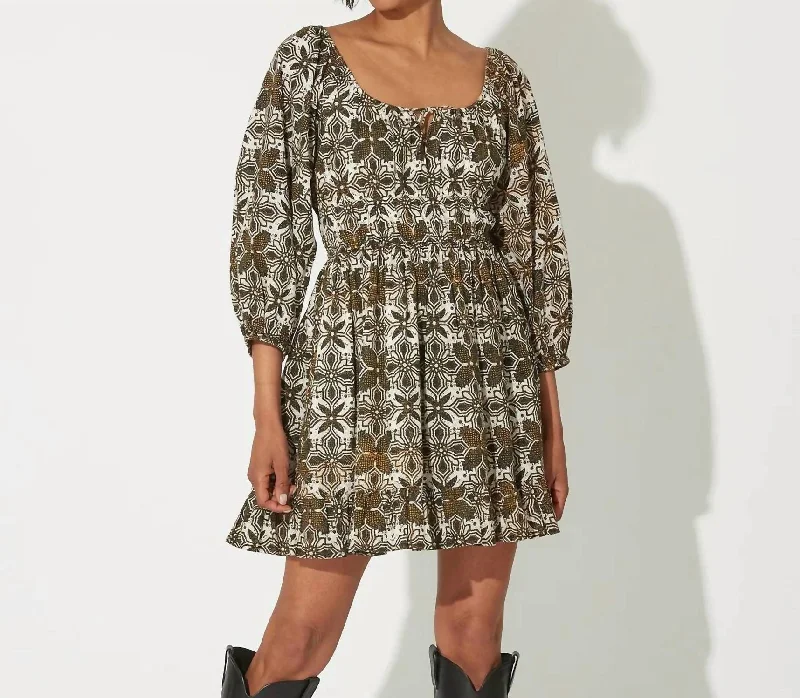 Flash Deals – Act Quickly!Olympia Mini Dress In Retro Tile
