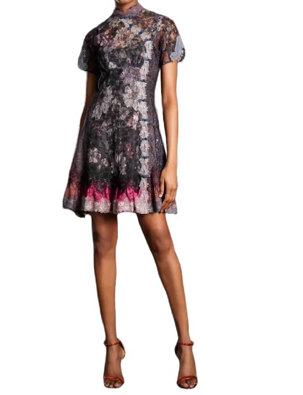 Buy One, Get One Free!Qipao Mini Dress In Black