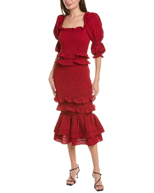 Unmissable Offers Await!Rachel Parcell Smocked Midi Dress