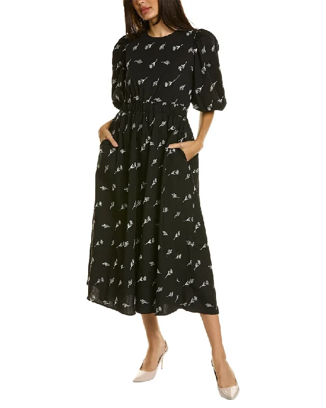 Stock Up and Save!Seraphina Embroidered Midi Dress