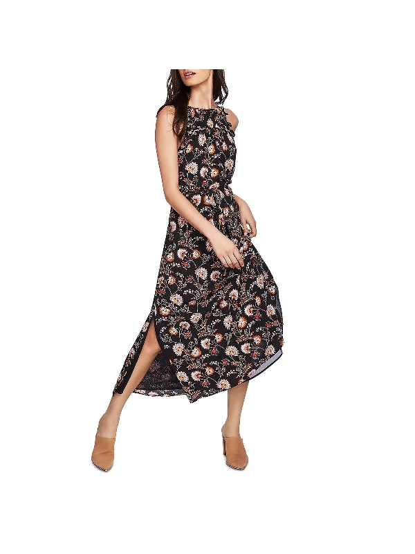 Limited Edition, Limited Price!Womens Floral Print Daytime Midi Dress