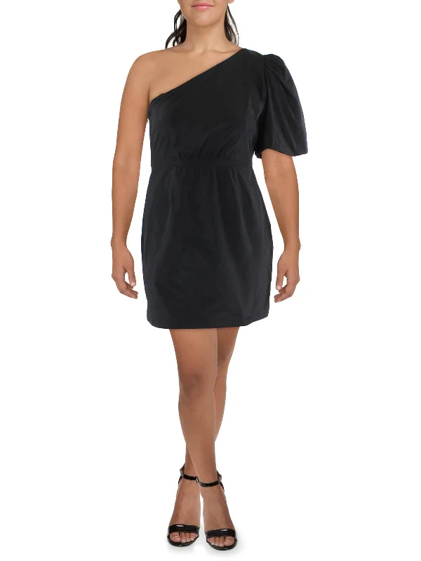 Buy More, Save More!Womens One Shoulder Short Mini Dress