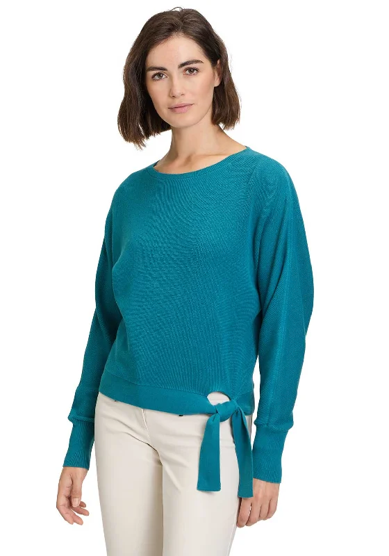Exclusive Deals Just for You!Betty Barclay Tie Hem Sweater, Teal