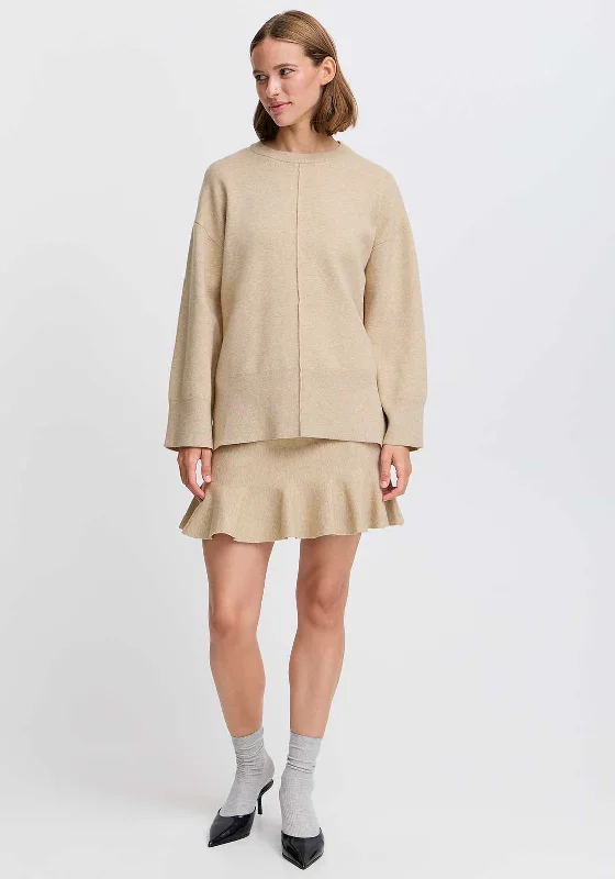 Save More Than Ever!b.young Otari Relaxed Fit Jumper, Beige