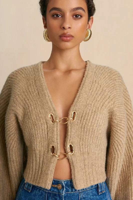 Mega Sale Happening Now!CASELLA KNIT CARDIGAN - CHAMPAGNE