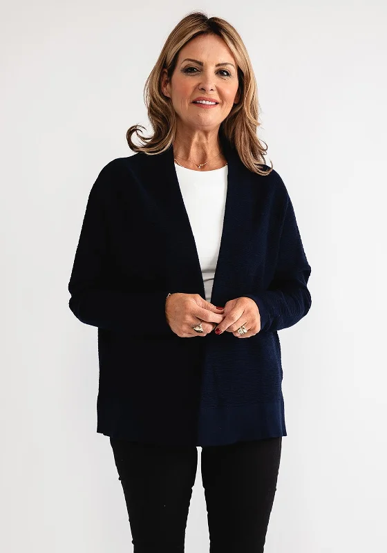 Special Offer – Act Fast!d.e.c.k by Decollage Open Front Cardigan, Navy