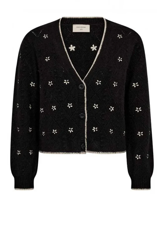 Find Your Perfect Deal Today!Freequent Stokke Flower Cardigan, Black