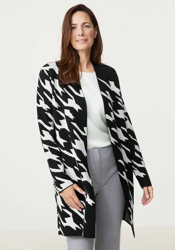 Upgrade for Less!Gerry Weber Printed Open Front Cardigan, Black