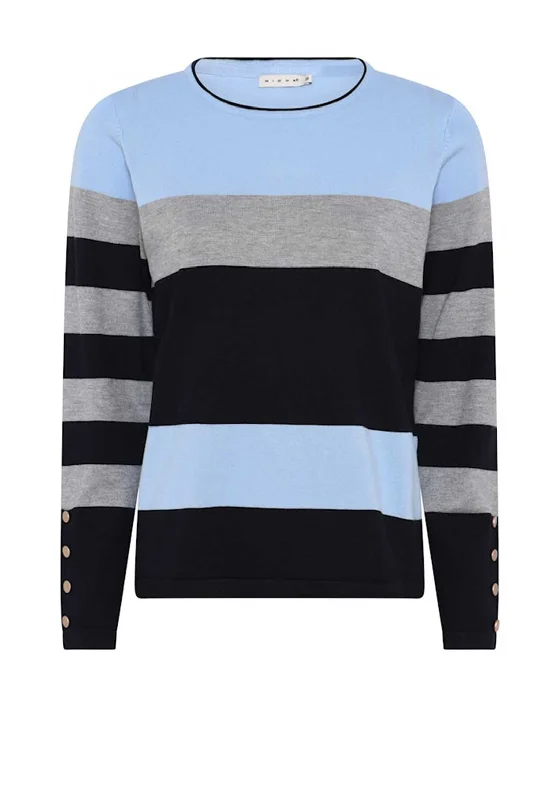 Best Offers of the Month!Micha Colour Block Striped Sweater, Blue