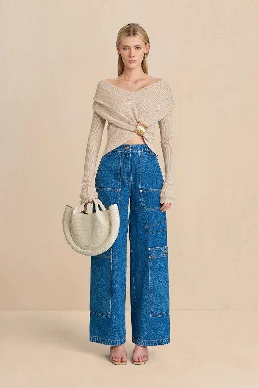 Get More, Spend Less – Shop Now!NICIA KNIT TOP - CHAMPAGNE MELANGE