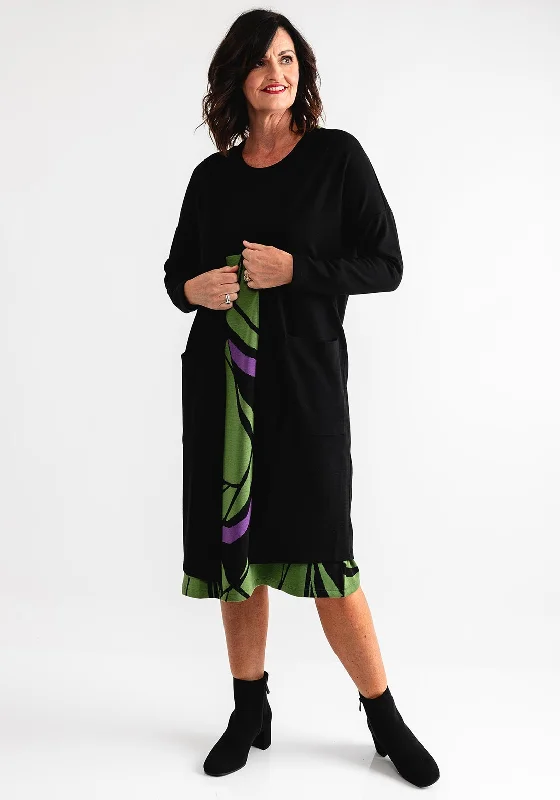 Shop Before It’s Gone!Ever Sassy Knit Open Front Cardigan, Black
