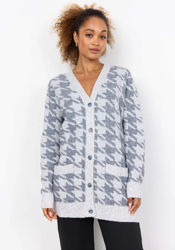 Bigger Savings, Better Shopping!Soyaconcept Ine Houndstooth Cardigan, Grey