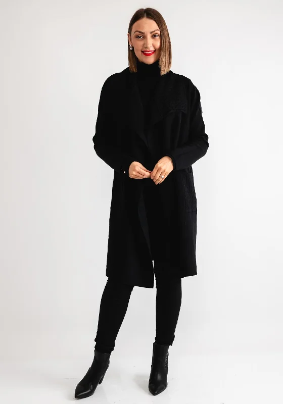 The Best Sale of the Year!Serafina Collection Longline Knit Cardigan, Black