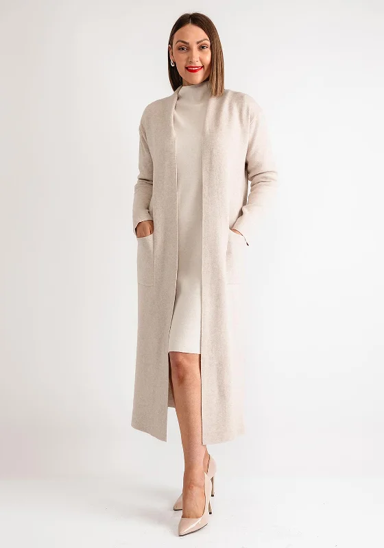 Get It Before It’s Gone!Serafina Collection Longline Open Front Cardigan, Cream