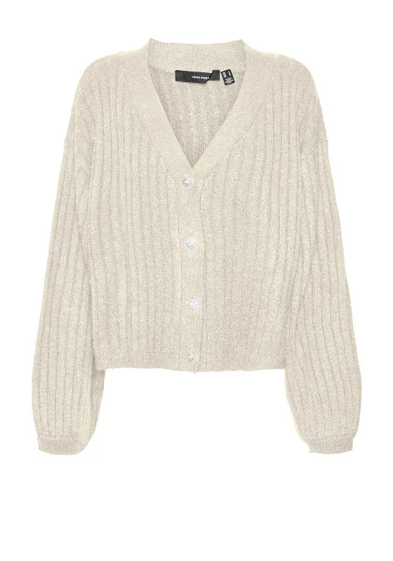 Price Drop Alert!Vero Moda Elya Striped Cardigan, Beige