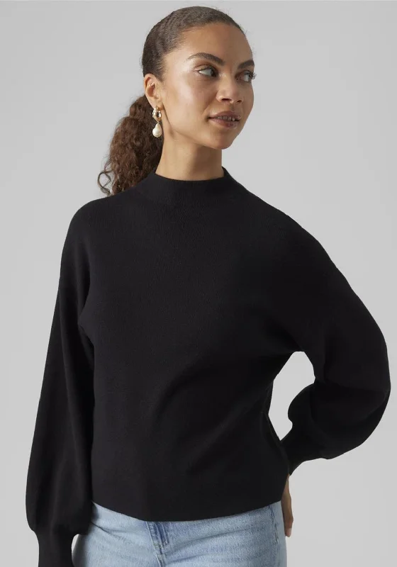 Your Favorite Items on Sale Now!Vero Moda Nancy Funnel Neck Sweater, Black