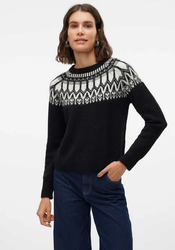 Mega Sale Happening Now!Vero Moda Simone Nordic Jumper, Black