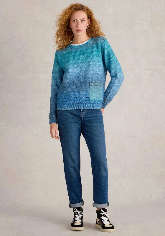 Save Like Never Before!White Stuff Lilibet Ombre Jumper, Blue