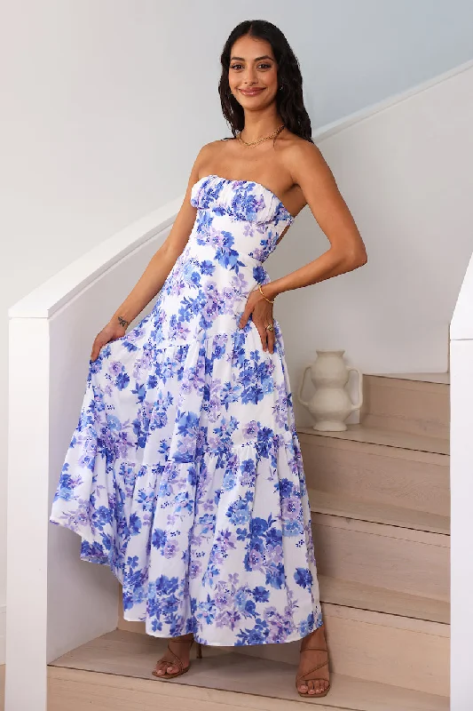 Exclusive Savings This Week!Among The Branches Maxi Dress Blue