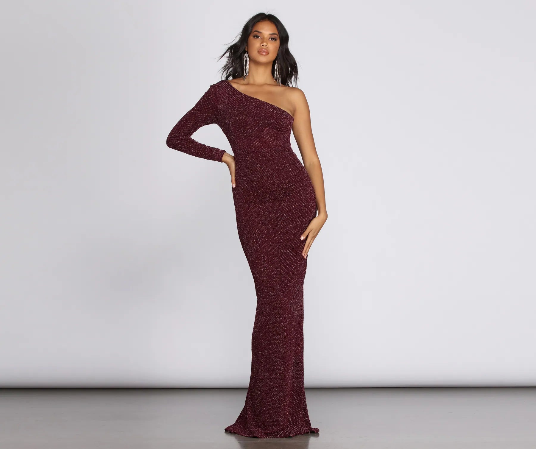Must-Have Deals Inside!Brigitte Metallic Evening Gown