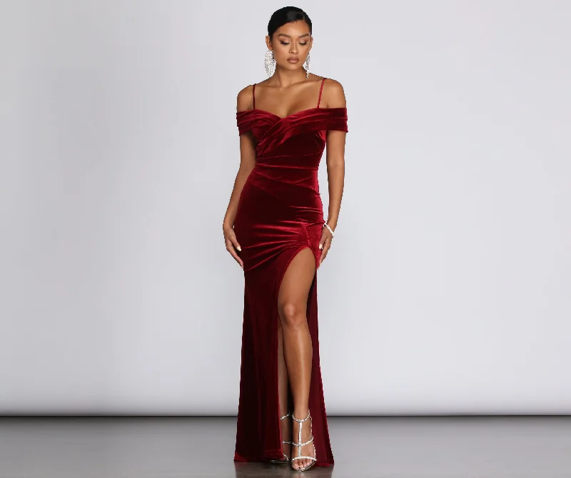 Get the Best for Less!Christiana Velvet Formal Dress