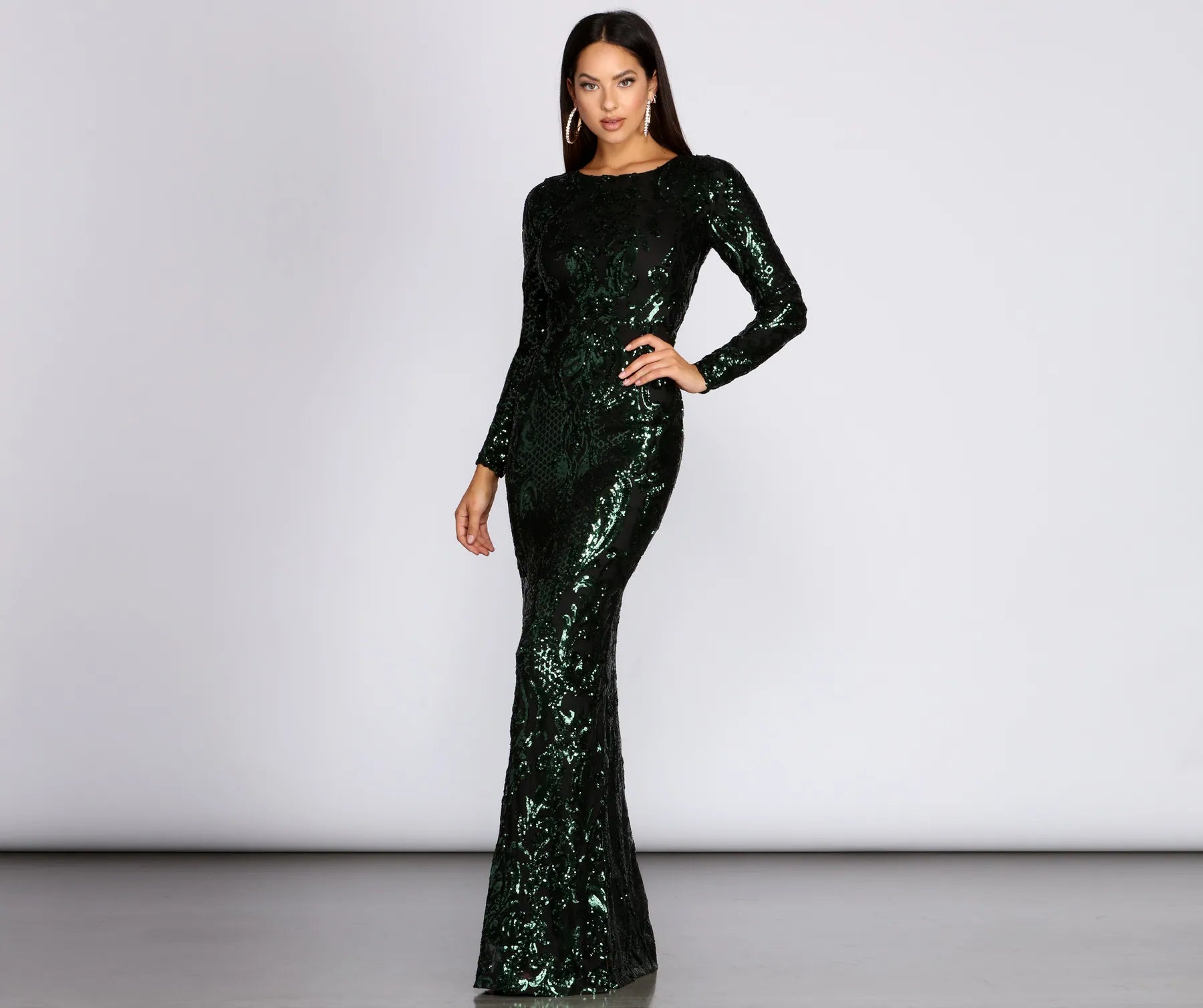One Day Only – Huge Savings!Dalia Sequin Long Dress