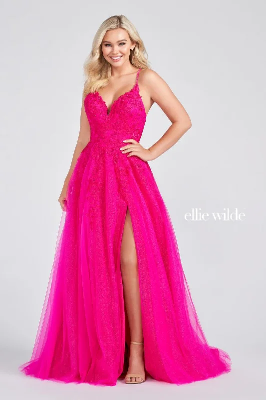Shop Before It’s Gone!Ellie Wilde A-Line V-Neck Prom Dress EW122014