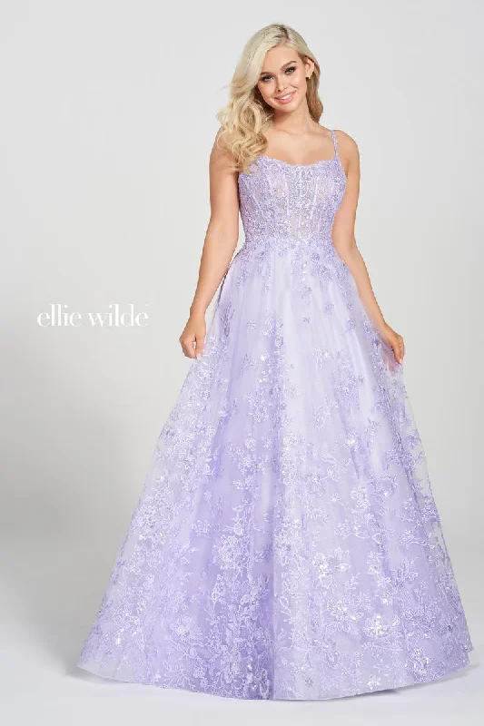 Save More Than Ever!Ellie Wilde Scoop Neck Ball Gown EW122109