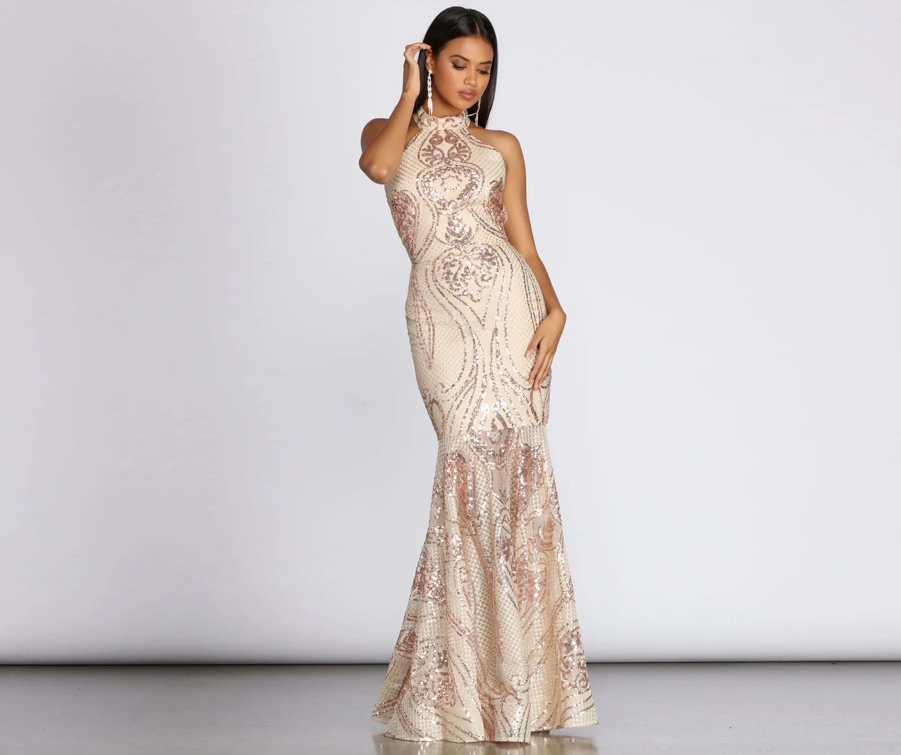 Instant Savings Await!Elora Sequin Evening Gown