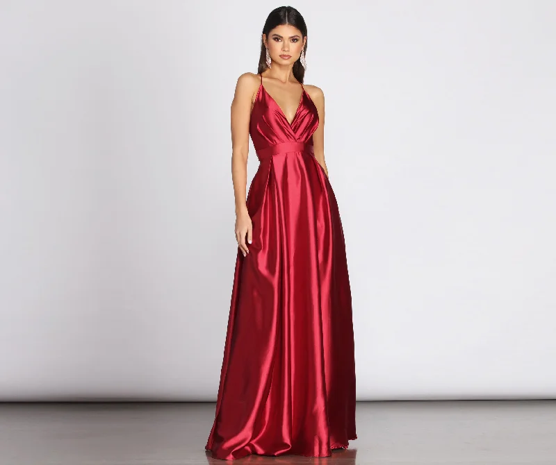 Shop Now and Save!Gabi Satin A-Line Gown