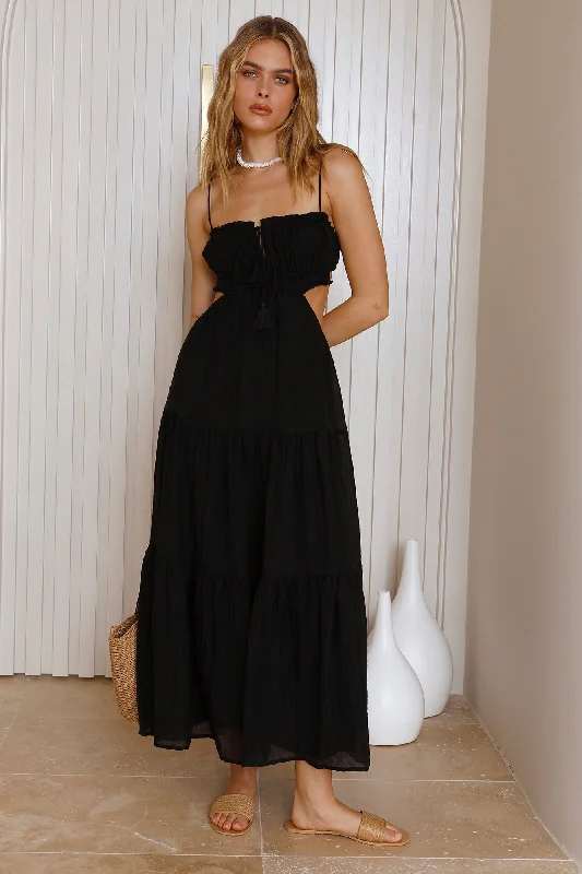 Your Wallet Will Thank You!Heartbreaker Maxi Dress Black