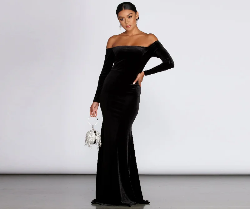 Your Exclusive Offer Awaits!Ida Velvet Formal Gown
