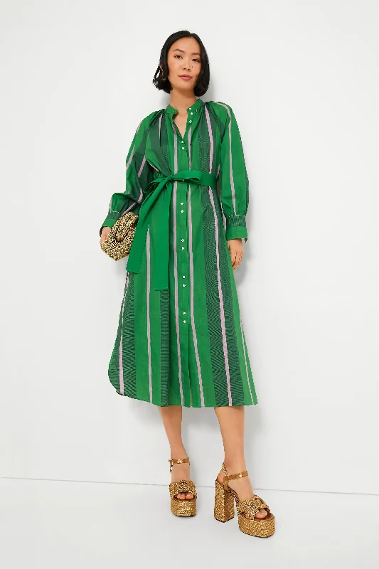 Act Fast – Limited Time Savings!Jewel Green Calypso Shirt Dress
